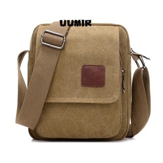  UUMIR Túi nhỏ ngoài trời Túi đeo chéo nam chống mài mòn dung tích lớn Túi đeo vai bằng vải Canvas chống trộm thời trang 