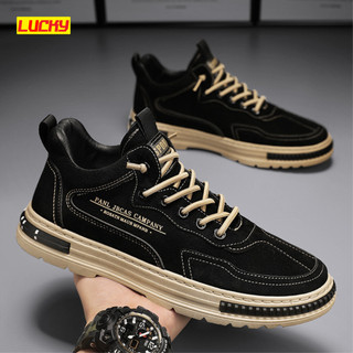 Giày Nam Lucky H196, Giày Thể Thao Nam Kiểu Dáng Thời Trang, Phong Cách Trẻ Trung Dễ Phối Đồ Sneaker Shoes