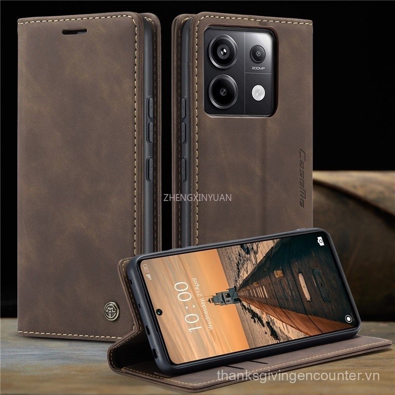 Bao da dạng ví cổ điển cho Redmi Note 13 Pro Plus note13 4G 5g 2023 Bao điện thoại sang trọng bao Đựng Thẻ Ví lật redminote13 rn5o