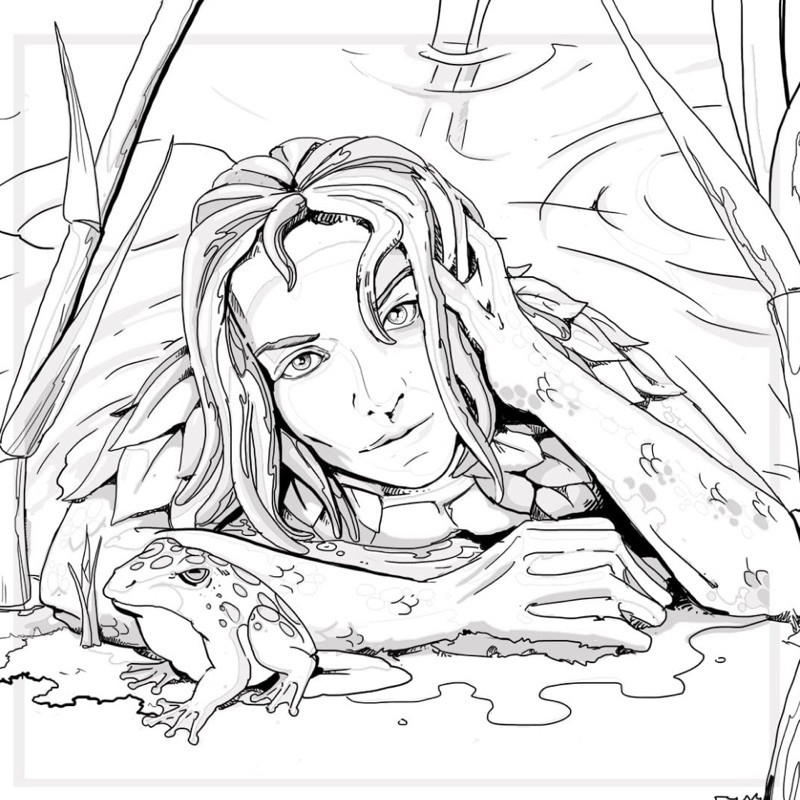 Dungeons and Dragons - Set 20 Tờ Tranh Tô Màu A4 A5 Dành Cho Màu Sáp, Màu Chì - TRANH TÔ MÀU