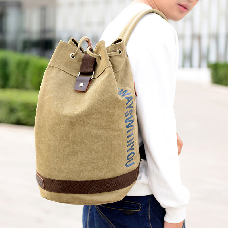 Ba lô xô vải mới túi nam thể thao ngoài trời và giải trí sức chứa lớn máy tính ba lô du lịch túi câu cá thủy triều