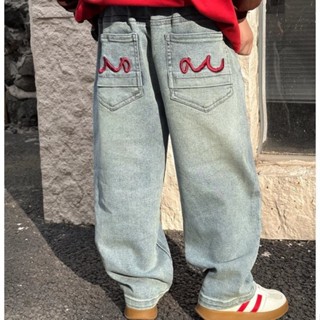  Quần bé trai TIINGXUYU Quần bò trẻ em vừa và lớn mẫu mới xuân thu quần dài bé trai đẹp trai thời trang xuân mát mẻ 