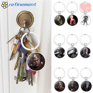 Refilinement Black Myth Wukong Móc khóa, Phim hoạt hình thần thoại đen Tôn Ngộ Không Mặt dây chuyền, 2024 Ba lô Người hâm mộ Merch Quà tặng. Mặt dây chuyền túi