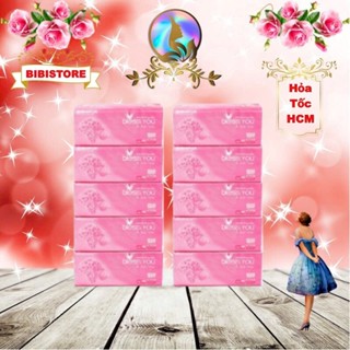 [Combo 10 Gói] Có Mã QR - Khăn Giấy Lụa Rút 2 Lớp Bless You Alavie Gói 250 Tờ (Bibistore)