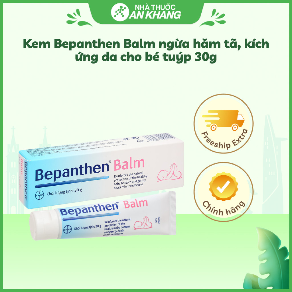 Kem Bepanthen Balm ngừa hăm tã, kích ứng da cho bé tuýp 30g