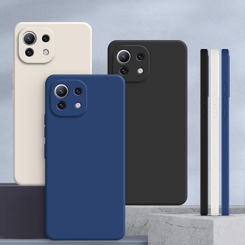 Ốp lưng Xiaomi 11 LITE 5G NE, màu trơn mi 11 LITE 5G Vỏ bảo vệ silicon chống rơi màu trơn đơn giản YT