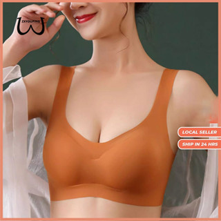 Zxyouping Áo Ngực Liền Mạch Gợi Cảm Nữ Áo Ngực Không Dây Thoải Mái Có Thể Tháo Rời Đệm Máy Có Thể Giặt Push Up Quần Lót Plus Kích Thước M-XXL