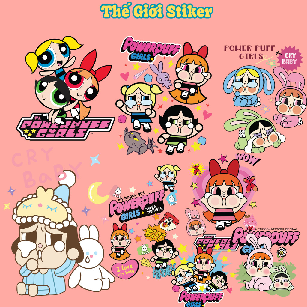 Hình ủi ép nhiệt Cry Baby, Miếng Pet Chuyển Nhiệt  , hình ủi Cry Baby ủi bằng bàn là, bàn ủi, Thế Gi