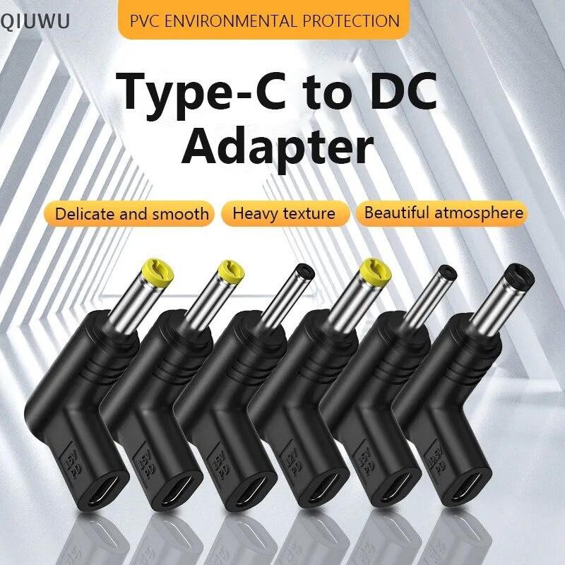 QIUWU USB C PD To Power Connector Universal 5 / 9 / 12V Type C To Jack Cắm Bộ Chuyển Đổi Sạc Cho Bộ 