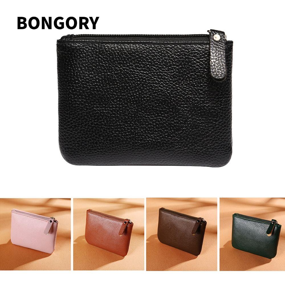 BONGORY Ví Da PU Mini Nhiều Màu Sắc Kiểu Retro