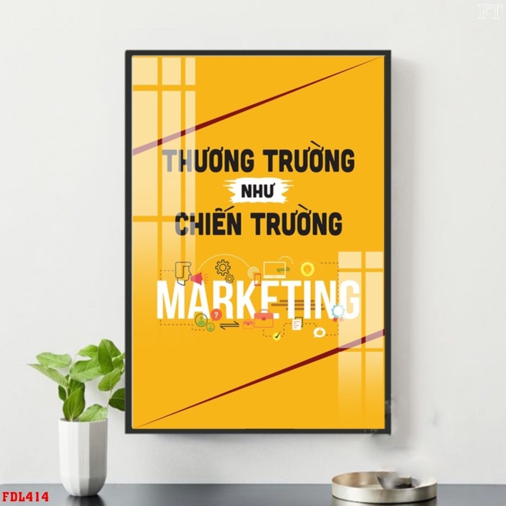 Tranh Tráng Gương Cao Cấp Slogan Tạo Động Lực Decor Phòng Làm Việc