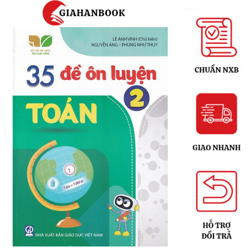 Sách - 35 đề ôn luyện Toán 2 (Kết nối tri thức với cuộc sống)