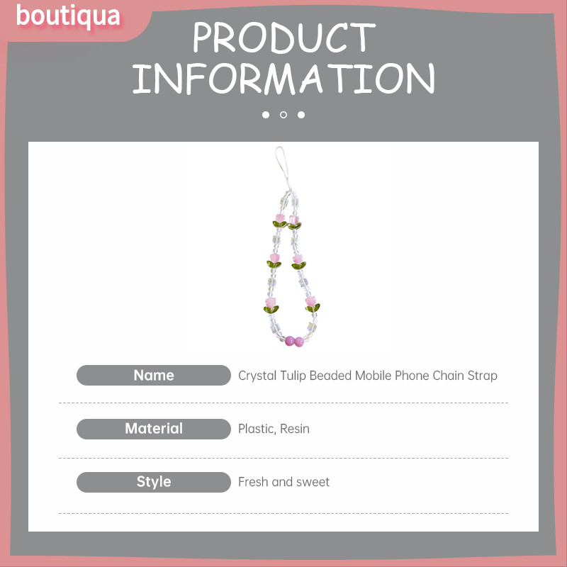 Nàng Tiên Cá HP Chain Ins Hàn Quốc Dây Đeo Điện Thoại Dễ Thương Dây Hoa Tulip Pha Lê Đính Hạt Dây Xích Điện Thoại-BA | BigBuy360 - bigbuy360.vn