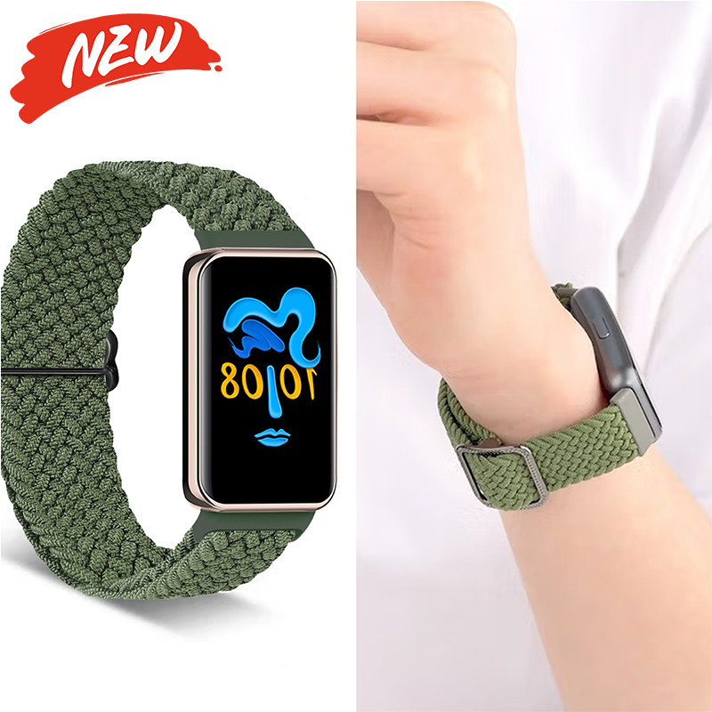 Dây đeo Nylon đàn hồi (không có đồng hồ) cho vòng đeo tay Honor Band 10 9 Dây đeo đồng hồ dệt vòng c