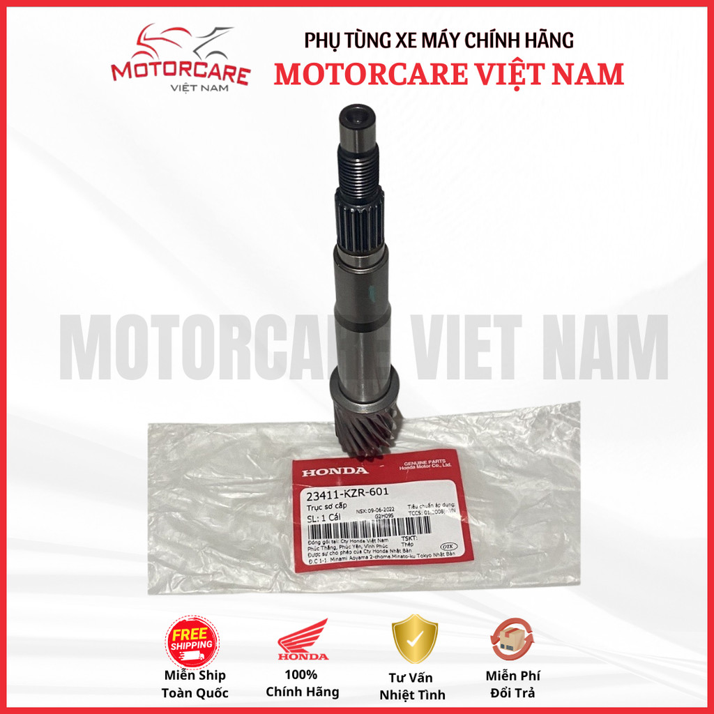 Trục sơ cấp chính hãng Honda (23411-KZR-601)