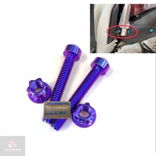  Combo 2 ốc + 2 tán xỏ gác chân Titan Gr5 cho Vario Ab Vision Wave Winner . DoChoiXeMay 