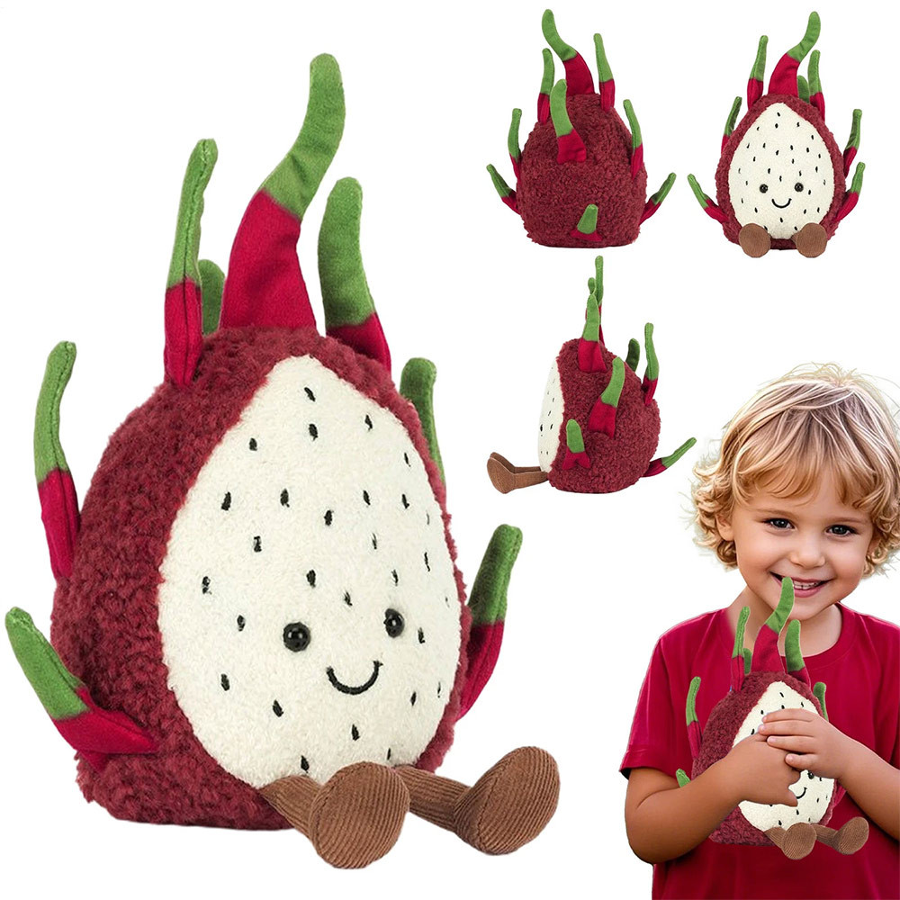 JellyCat Amuseables Dragon Fruit Stuffed Toy 2025 Summer Release With Tag