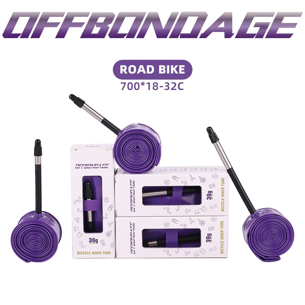 Off 700C Xe Đạp Bên Trong Ống Chịu Áp Lực Cao Siêu Nhẹ Xe Đạp Đường Bộ TPU Ống 39g Chống Đâm thủng 7
