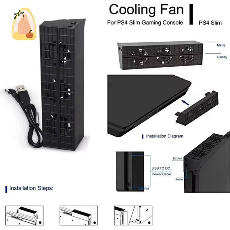 Quạt làm mát PS4 Slim External USB Cooler Game