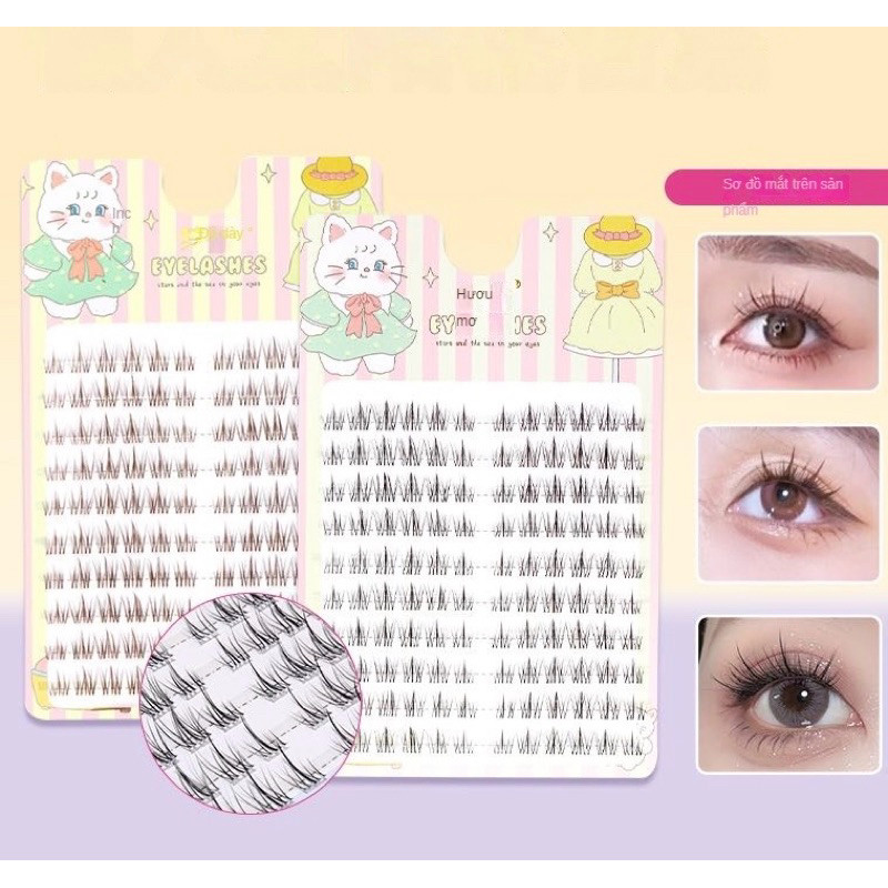 Mi giả tách sợi chùm mi sợi tự nối tự nhiên tái sử dụng