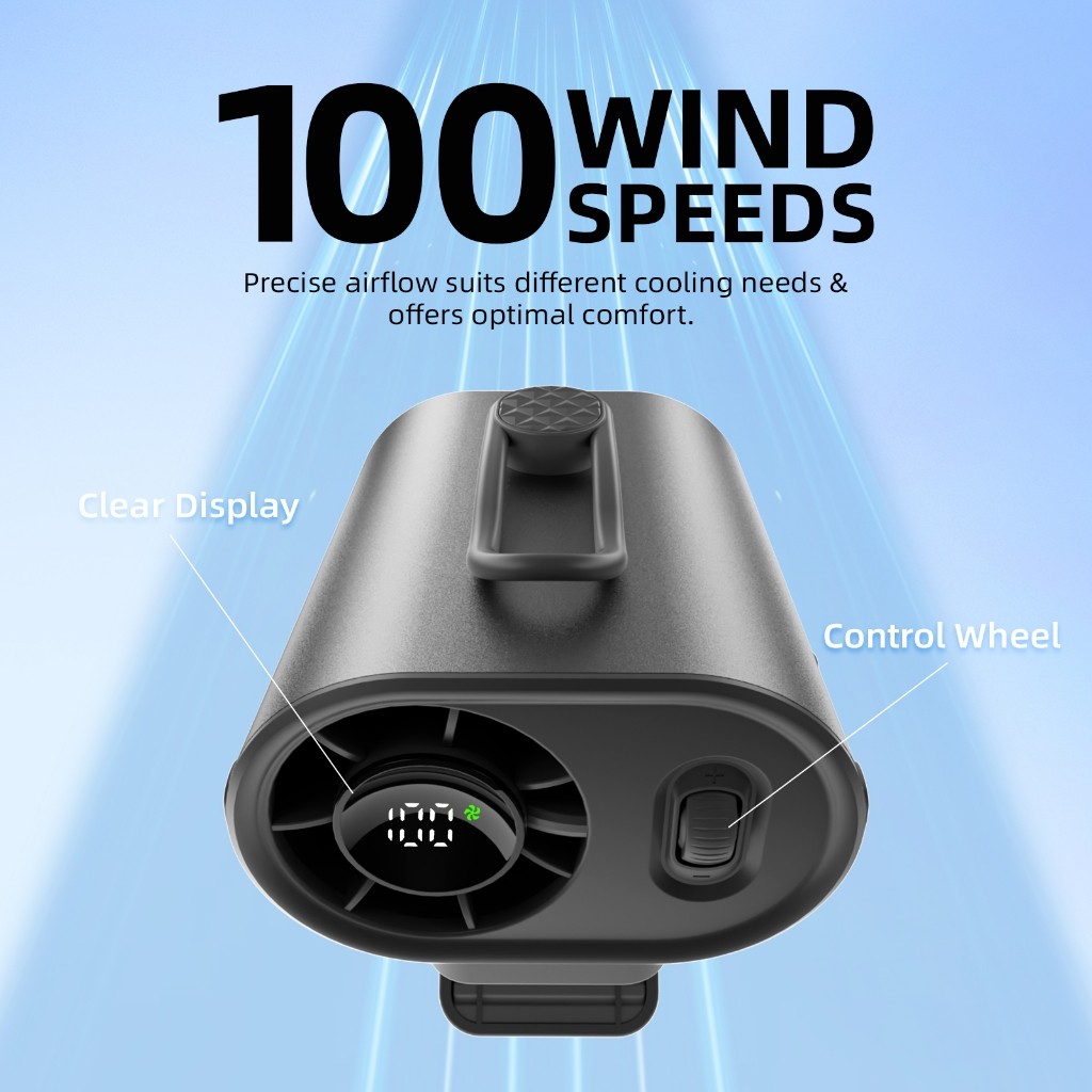 Quạt kẹp eo GOOJODOQ GFS011, tốc độ gió 11m/s, có thể điều chỉnh 360°, thích hợp sử dụng trong công việc và ngoài trời | BigBuy360 - bigbuy360.vn
