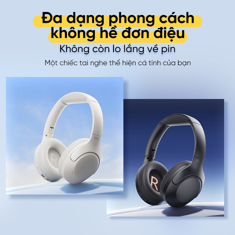 Tai Nghe Chụp Tai Không Dây QCY H3 Lite BH24H3C ANC (Bluetooth v5.3, 60H, ENC)- BH Chính Hãng | BigBuy360 - bigbuy360.vn