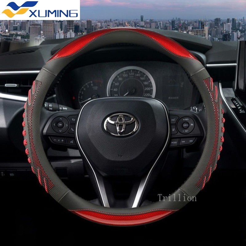 XM Vô Lăng Bao Da Toyota Vô Lăng Dành Cho Xe Toyota Yaris Cross Camry Corolla Vios Wigo Hiace Fortun