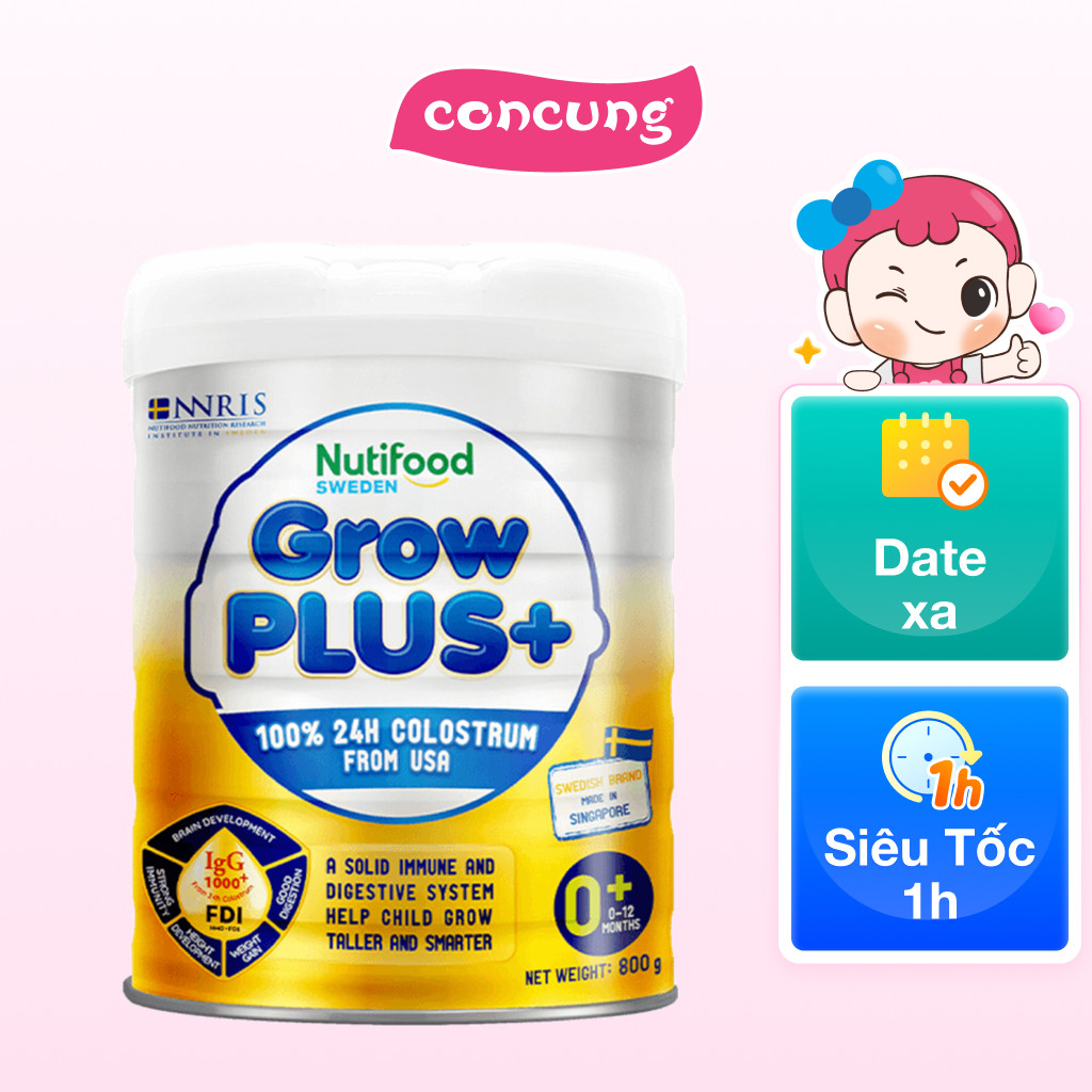 Sữa GrowPLUS+ Sữa non Vàng 800g (0-12 tháng)