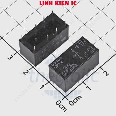 G5V-2-DC5 Rơ Le 5VDC 2A DPDT 8 Chân Linhkien IC