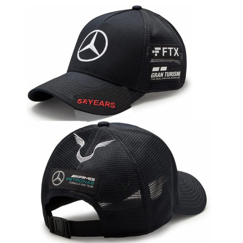 F1 Mercedes Team Hamilton Mercedes-Benz AMG Racing Cap Mũ lưới thoáng khí Mũ bóng chày Mũ che nắng U