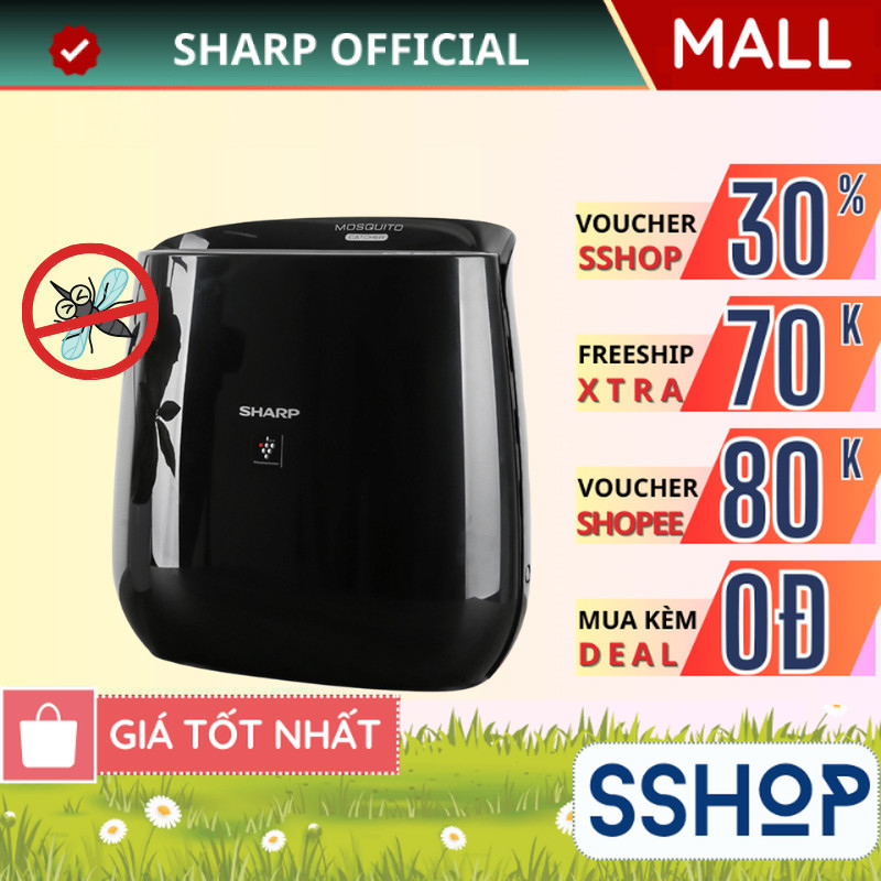 Máy lọc không khí và bắt muỗi Sharp Hàng Thái Lan Chính hãng cho phòng 25m2 FP-JM30V-B - SSHOP SSA