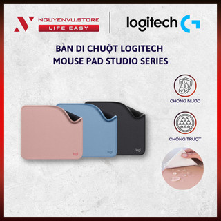[CHÍNH HÃNG] Bàn di chuột Logitech Mouse Pad Studio Series - Đế chống trượt, lướt dễ dàng, chống đổ tràn