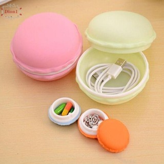 Hộp đựng đồ trang sức Macaron DION1, Hộp đựng Mini tròn màu kẹo, Hộp đựng thuốc chống bụi chống ẩm dễ thương Dụng cụ du lịch