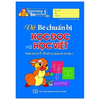 Sách - hành trang cho bé vào lớp 1 - vở bé chuẩn bị học đọc & học viết