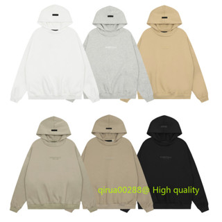 Hàng mới Bán chạy FEAR OF GOD Essentials Cloud Series Áo có mũ trùm đầu dài tay