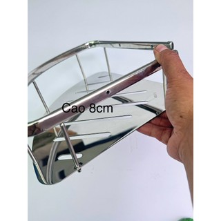 Kệ góc phòng tắm 1 tầng inox 304 PHÚC HƯNG PHÁT kích thước D35cmxR25cmxC8cm nặng 700gr dày 5ly.