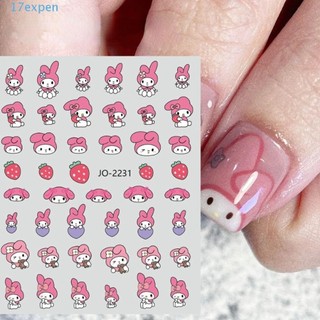 Sticker Dán Móng Tay Tự Dính Họa Tiết Hoạt Hình my melody Dễ Thương