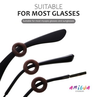 👓️Amigoa1👓️ 1 cặp Cài tai silicone cố định, chống tuột, rơi kính tiện dụng chơi thể thao