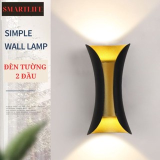 Đèn treo gắn tường trang trí hắt loe 2 đầu decor nhà phòng khách ngủ hàng lang 220v kháng nước