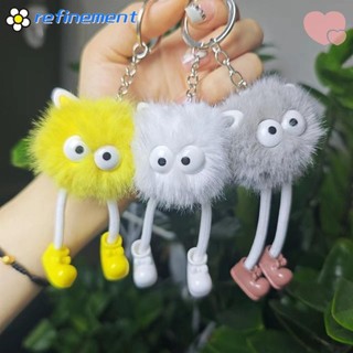 Móc khóa cặp đôi phản hồi, Mặt dây chuyền tóc hình thỏ Elf Rex hình động vật mềm mại, Mặt dây chuyền túi dễ thương sáng tạo nhồi bông Kawaii