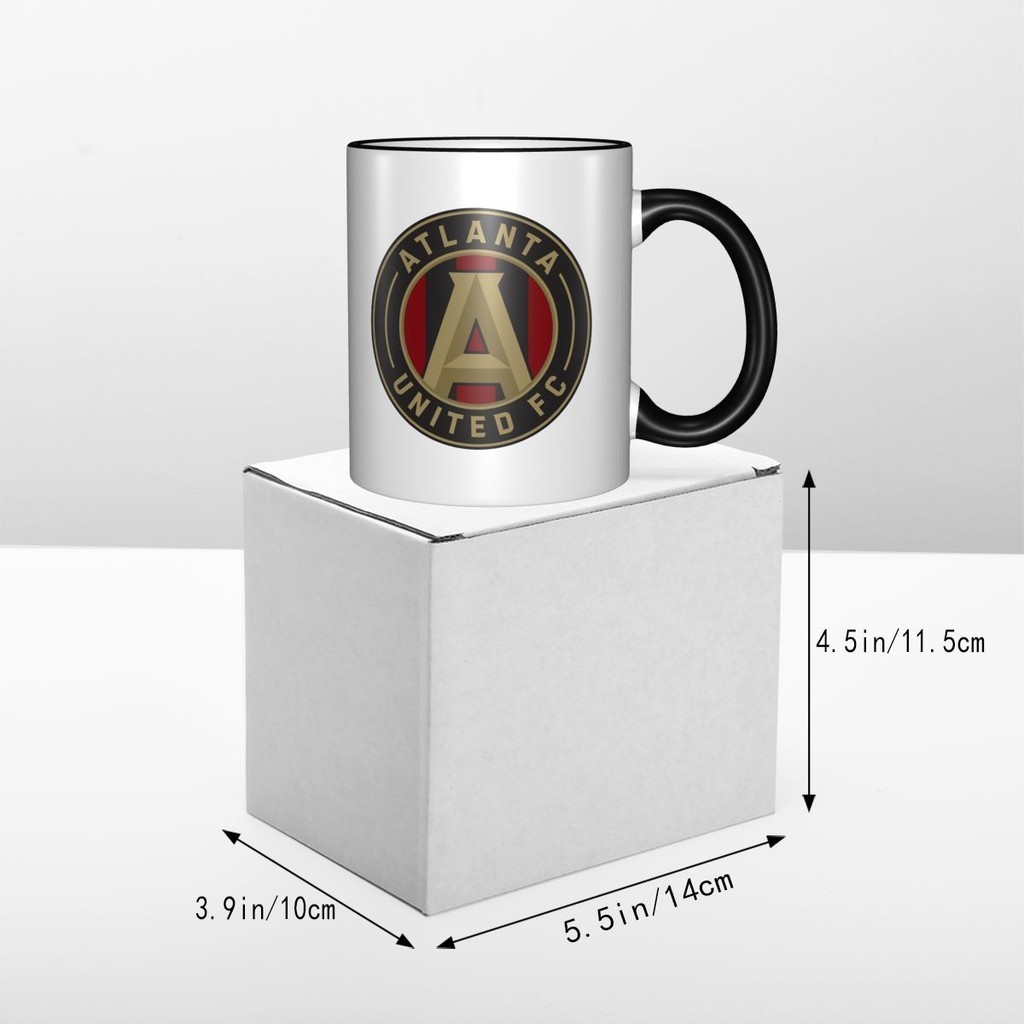Atlanta United FC Logo Cốc Cà Phê Sáng Tạo Cặp Đôi Gốm Sứ Đơn Giản Độc Đáo Hợp Thời Trang Cốc Uống 3