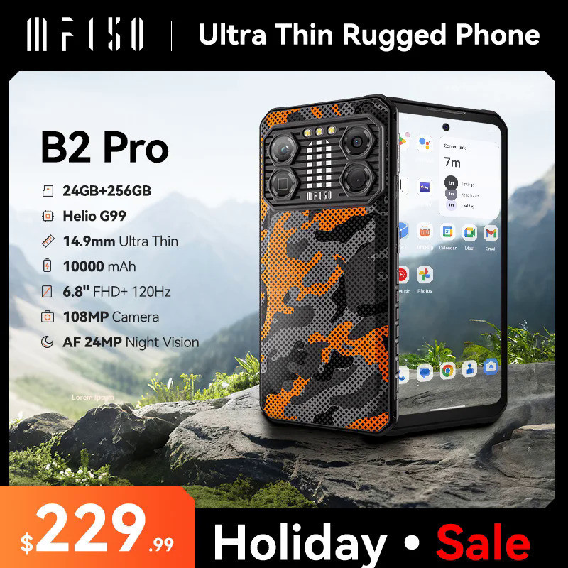 [World Premiere] IIIF150 B2 Pro Rugged Machine G99 120Hz 6.8'' Screen 24GB(12+12) 256GB 108MP Camera
