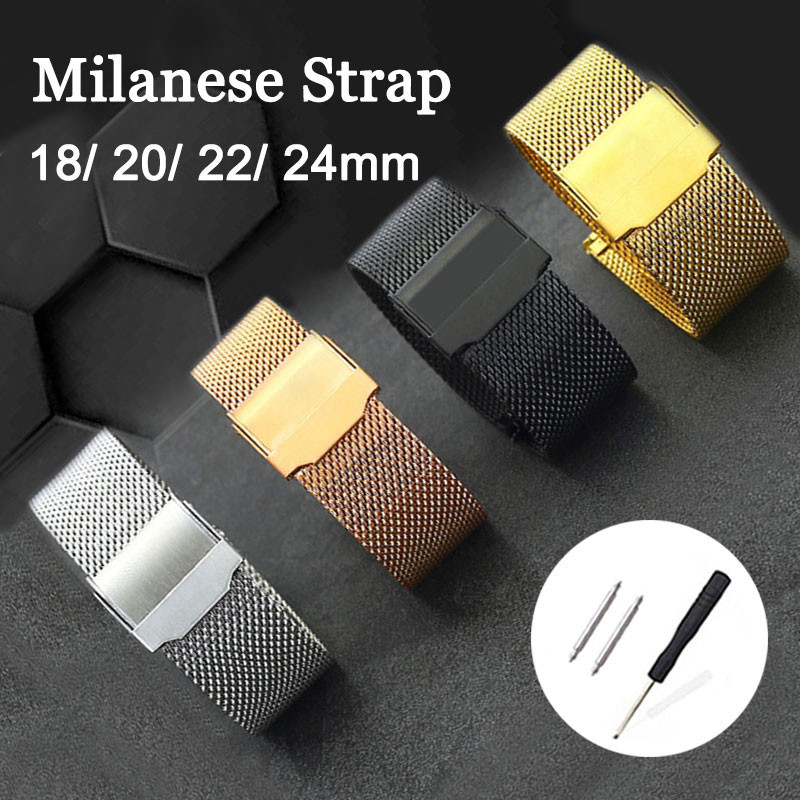Dây đeo đồng hồ Milanese 0,6 lưới cho DW Classic One Loop Watchband 18mm 19mm 20mm 22mm 304 Vòng tay