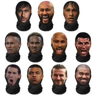 Mặt nạ Neymar Ronaldo Kanye Liền mạch Mũ in hình Balaclava