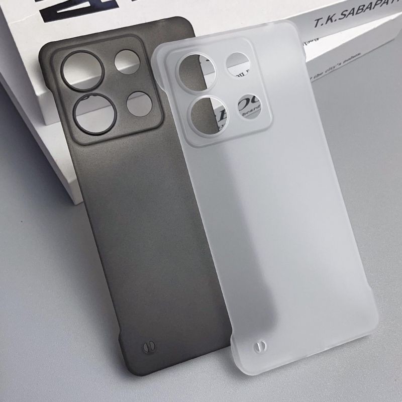 Ốp Lưng Cứng Mờ Không Khung Cho Xiaomi Redmi Note 13 Pro 5G POCO X6 Slim Frosted PC Trong Suốt