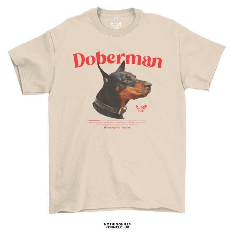 Áo thun DOBERMAN (DOBERMAN) Cotton cổ điển Unisex S-5XL