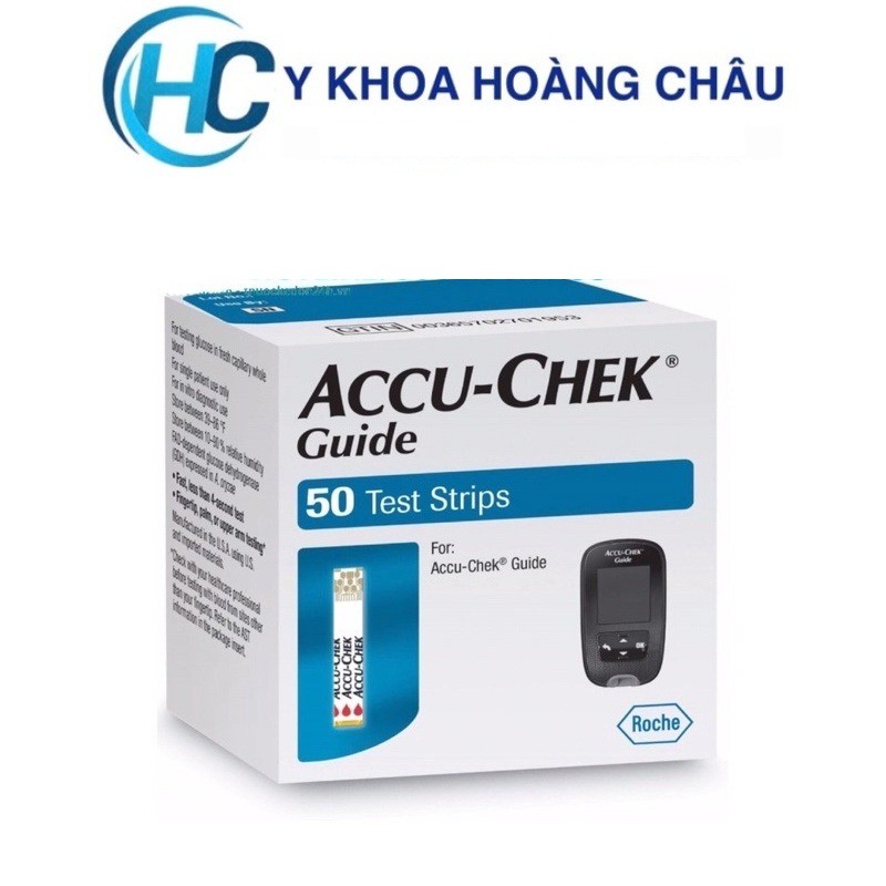 [CHÍNH HÃNG] Que thử đường huyết Accu-Chek Guide (Hộp 25-50 que)