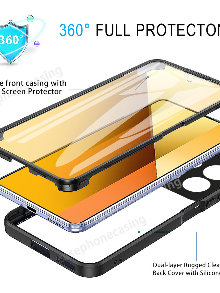 [SS originality]
 Casing For Xiaomi Redmi Note 13 5G Note13 Pro Plus 13Pro 5G 2024 Phone Case 360 D