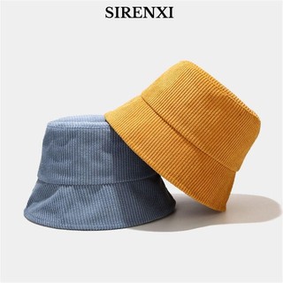 SIRENXI Bucket Màu Trơn Thời Trang Mùa Đông