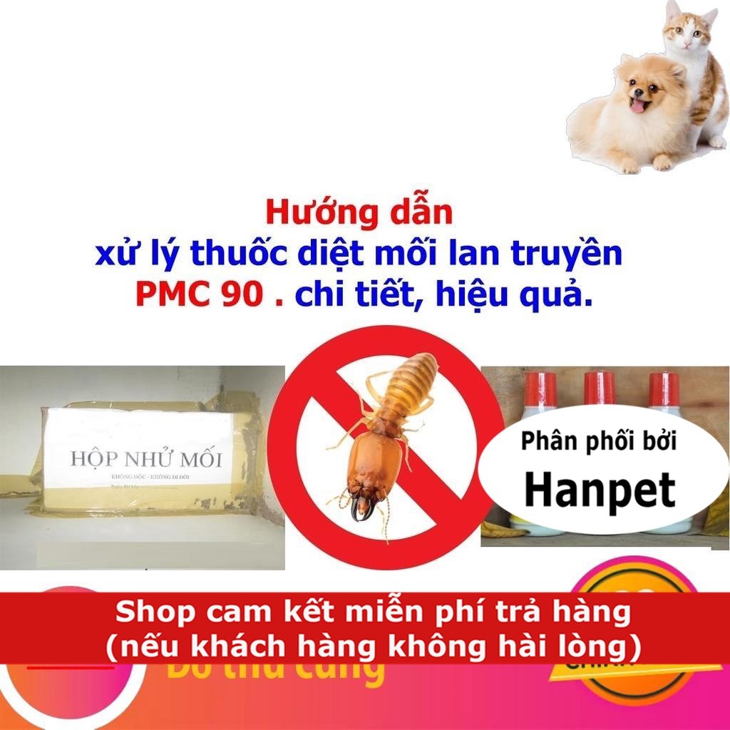 HCM-Combo diệt mối sinh học PMC 90: 2 Hộp nhử mối + 1 lọ diệt mối PMC90